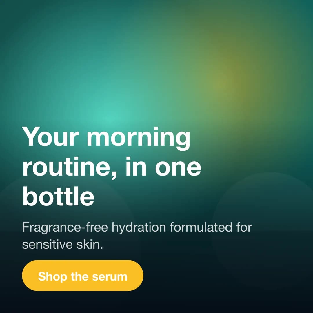Instagram / Facebook feed advert reading “Your morning routine, in one bottle”