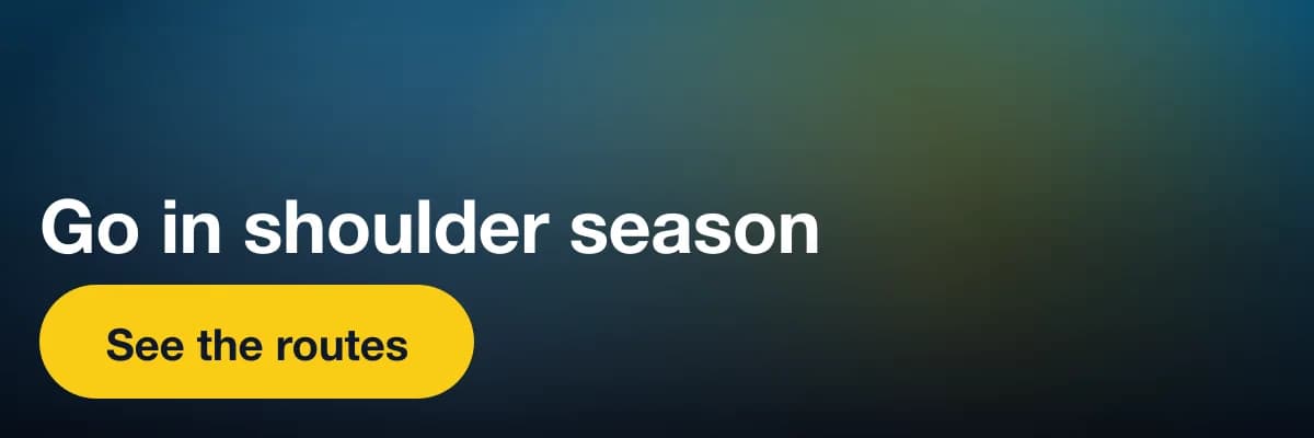 Email header advert reading “Go in shoulder season”