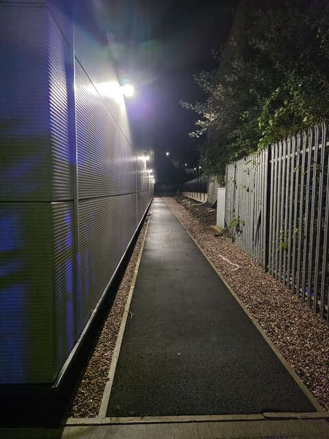 Railings and Path at Night