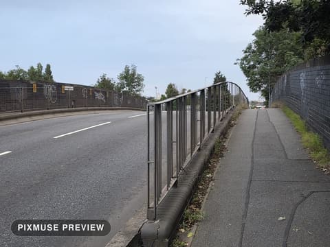 Bridge Railings Over a Carriageway