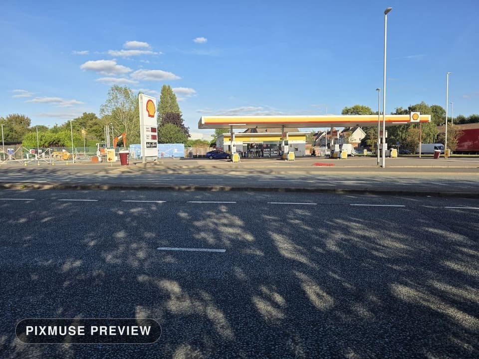 Filling Station, Wide, Summer
